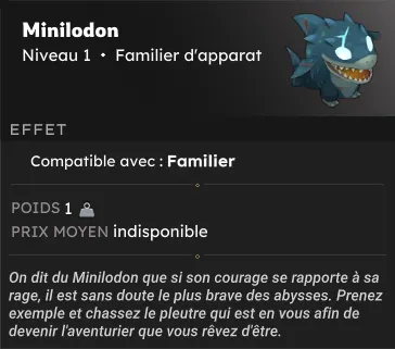 Gouffre du Gigalodon récompenses