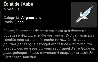 quête L'Éclat de l'Aube dofus