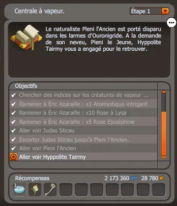 quête Chauffage à moindre frais dofus