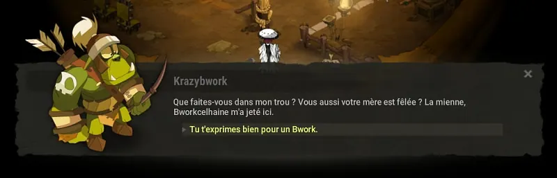quête Bienvenue au Krazybwork saloon
