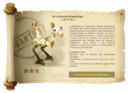 On recherche Dragodingo dofus