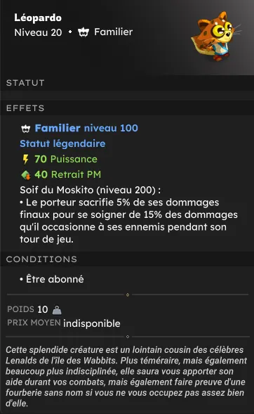 familiers légendaires dofus