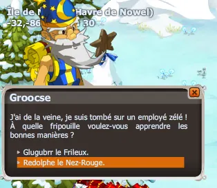 quête Redolphe a un coup dans le nez