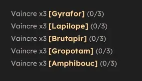 quête Quand on la cherche on finit par tomber dessus