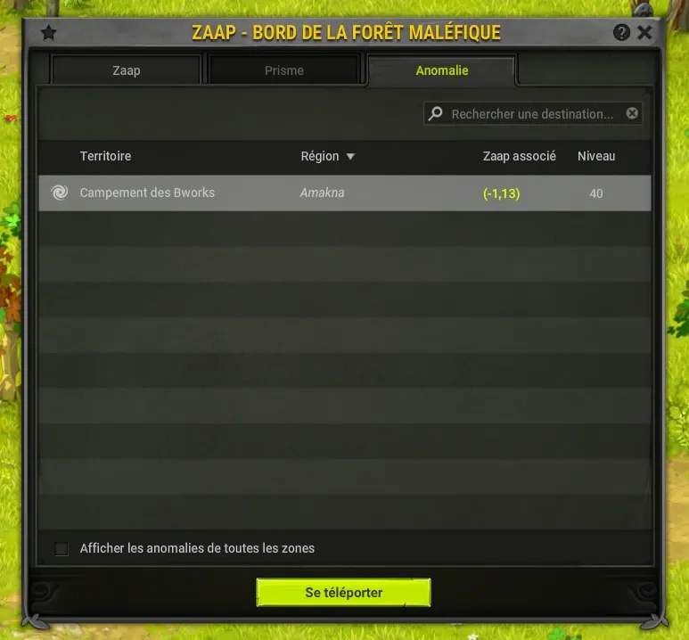 les anomalies temporelles dofus