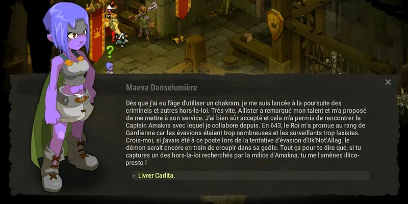 Avis de recherche Carlita de l'Aguerfelde dofus