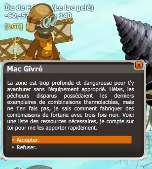quete L'ombre et la glace dofus