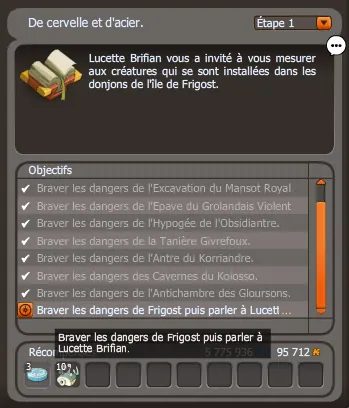 quete Donjons et trouffions dofus