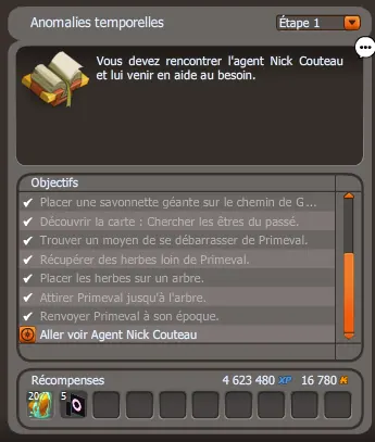 Anomalies temporelles dofus