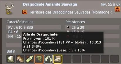 Aile de dragodinde