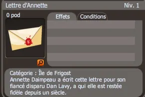 lettre d'annette dofus
