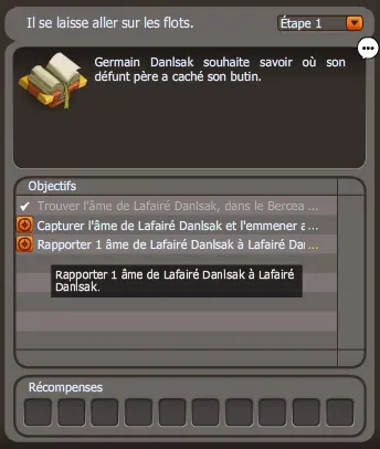 quête Il préfère la mort en mer dofus