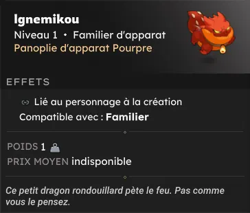 Saison Pourpre dofus Ignemikou