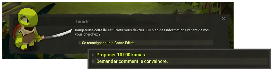 quête Investigations à Moon dofus
