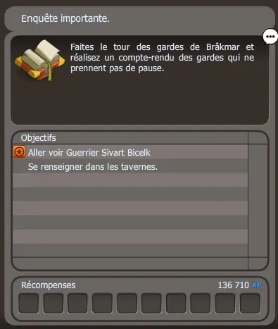 quête Les gardes d'honneur... à punir dofus