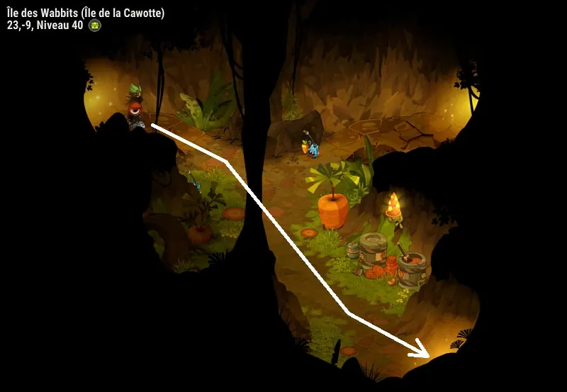 Chemin obtention sort Cawotte