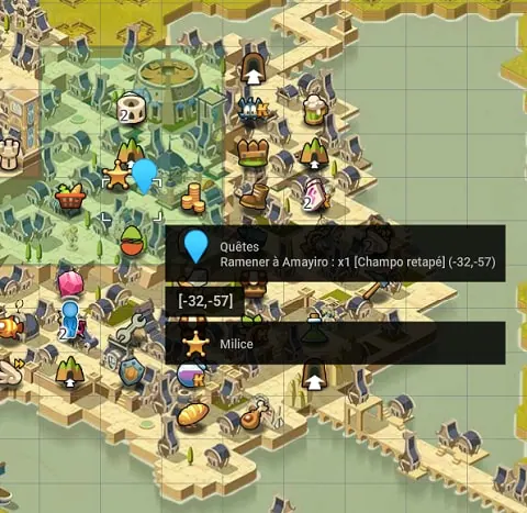 quête Amayiro à l'ombre du Champo dofus