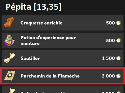 obtention sort flamèche flamiche