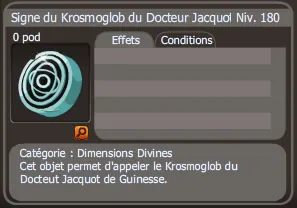 signe du krosmoglob du docteur jacquot
