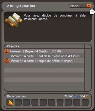 quete À manger pour tous dofus