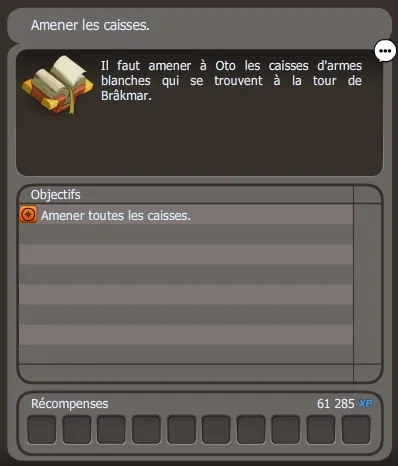 quete La noirceur des armes blanches