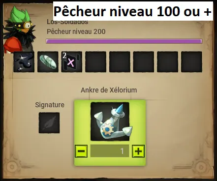 ankre de xélorium de dofus